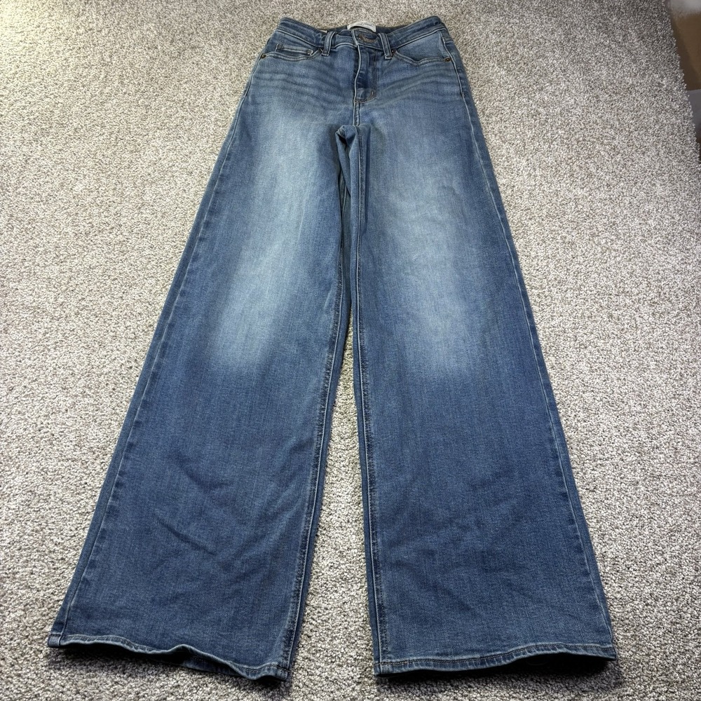 Universal Thread High Rise Everyday Wide Leg Jeans Womens 4R Medium Wash Denim